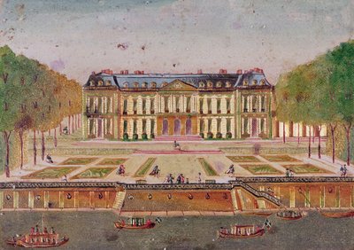 Het Kasteel van Choisy, parkzijde door Chevalier